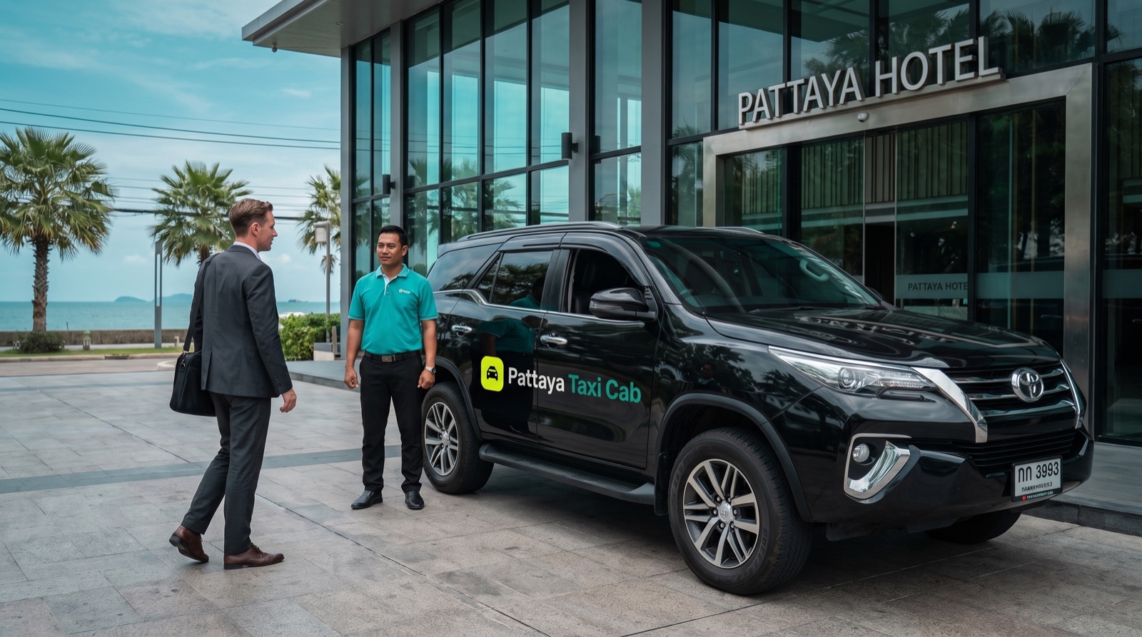 Executive car and professional driver for corporate transfers in Pattaya
